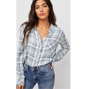 Rails Hunter Plaid Top | NWT | Small - Sea Breeze Print